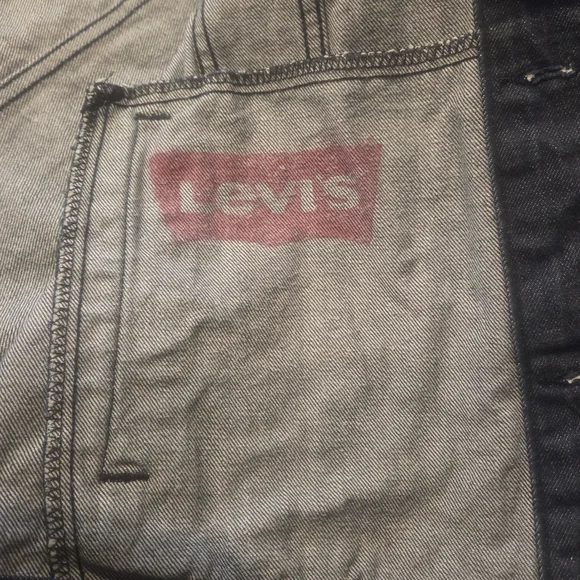 Levi’s 70797 Denim Trucker Jacket Mens XXL Dark Wash Indigo - Picture 3 of 3